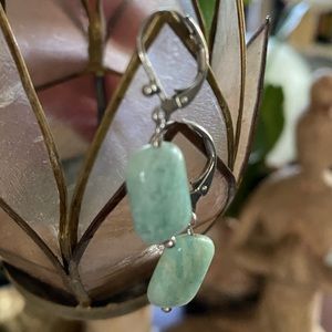 Amazonite earrings.  Handmade